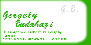 gergely budahazi business card